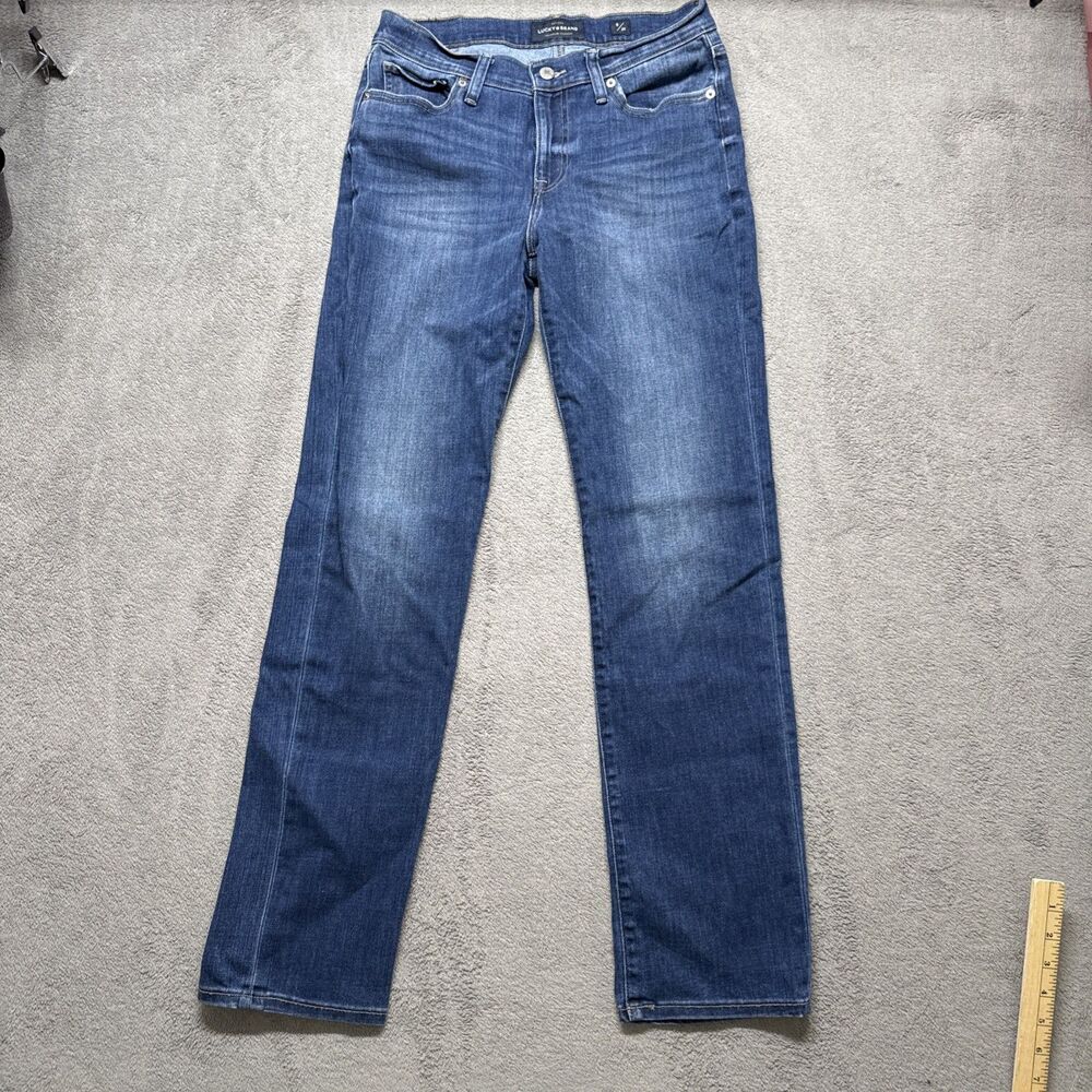 Lucky Brand Brooke Straight Jeans Womens Size 8/29 Regular Blue Denim
